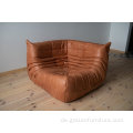 Low Arm Hotel Sectional Sofa Lazy Sofa